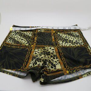 Boys Small Swim Trunk Shorts Brown Leopard Sun Pool Beach Lounge Sample New